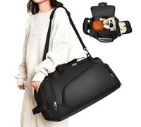 Waterproof Gym Bag, Outdoor Workout Bag, 22.83x10.24x10.24 inches Large Capacity Travel Fitness Organizer with Shoe Compartment for Running, Basketball, and Sports Training
