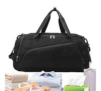 Waterproof Gym Fitness Bag, Travel Backpack with Shoe Compartment, Sports Duffel, Perfect for Yoga Basketball Swimming Football Dorm Business Trip, 57x28x28cm Black Green Blue