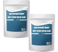 Waterproof Heavy Duty Epoxy Metal Glue, Mud Iron Glue AB, Waterproof Epoxy Putty for Metal Casting, AB Strong Putty (2pcs)