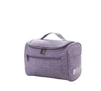Waterproof Hook Up for Women Cosmetic Bag Travel Organizer Men Makeup Make Case Bathroom Toiletry Pouch Wash Neceser(Purple)