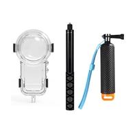 Waterproof Housing Étui de plongée, Compatible avec Insta360 X5, Couvercle de boîtier étanche, Protection sous-Marine, Coque de boîte de plongée, Accessoires de caméra,Diving Travel(Kit B)