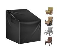 Waterproof Lawn Chair Covers - Adjustable Stable Lounge Deep Seat Sleeve | Oxford Cloth Chair Covers Waterproof Outside Furniture Protection for Balcony Home