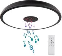 Waterproof Led Ceiling Light Music Lamp With Bluetooth Speaker 28 Cm 18 Watt With Dimming Function, Rgb Color Changing Function, For Bathroom Bedroom
