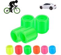 Waterproof Luminous Car Tire Valve Caps, Glow in The Dark Tire Valve Caps, Universal Fluorescent Bicycle Stem Covers, Car Mods Accessories Ruck, SUV, Motorcycles, Bike (Green,50PCS)