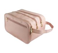 Waterproof Makeup Bag, Large Cosmetic Organizer, Portable Travel Case, Spacious Storage Vacation Companion, Functional Women Girls Beauty Accessory, Fashion Gear for Trips, Office, Home