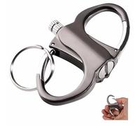Waterproof Metal Permanent Matches, Key Ring Lighter,for Mountaineering, Stone and Steel Fire Starter Kit for Camping, Cars and Home (Metallic)
