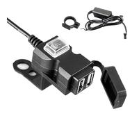 Waterproof Motorcycle USB, Quick Adapter Socket, Charging Port GPS Tablet Camera Dashboard Motorbike Scooter Travel Navigation Power Supply Device Fast Charging Ride Safety Accessory Use