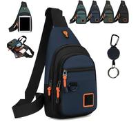 Waterproof Multi-pocket Crossbody Sling Bag for Travel & Everyday Use | Anti-Theft Organization, Adjustable Fit, Lightweight Construction, Travel & Commuting, Quick-Access Storage