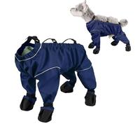 Waterproof Non Slip Cold Weather Puppy Outfits with Attached Boots,Winter Dog Outfits | for Small Medium Large Puppy Hiking Home Indoor Outdoor Walking