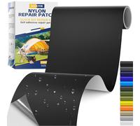 Waterproof Nylon Repair Patch Black Fabric Self Adhesive Repair Nylon Repair Patches For Tent,Down Jacket,Sleeping Bag 15 X 160 Cm