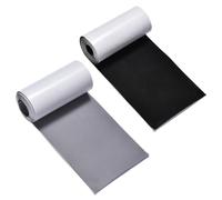 Waterproof Nylon Tent Repair Patch 2 Rolls 3x79 Inch Nylon Tape For Clothes,Down Jackets,Bags,Tent,Waterproof (Black,Grey,2 Rolls
