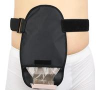 Waterproof Ostomy Bag Cover Belt Soft Adjustable Colostomy Bag Protective Supplies Reusable Leak-proof Odour Masking Noise Reduction Shower Guard (black)
