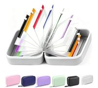 Waterproof Pill Organizer Set, 14 Color Pill Pouches Reusable Binder Zippered Pill Storage, 7-14 Day Portable Travel Medicine Case for Vitamins Fish Oils (White)
