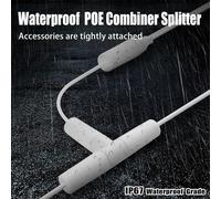 Waterproof PoE Splitter PoE Splitter Network Wiring Plug RJ45 1 to 2 Socket PoE Splitter Adapter
