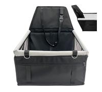 Waterproof Puppy Carrier with Storage Pocket & Mesh Window, Washable Travel Safety Bed with Seatbelt, Ideal Cat & Small Pet Travel Accessories, 40x37x43 cm, Oxford Cloth, PVC