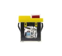Waterproof Push Button Machine Saw Cutter Drill On Off Switch Control Box Electromagnetic Self-locking AC 250V 6A