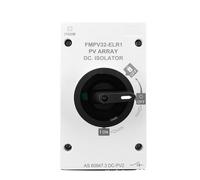 Waterproof PV Isolator DC 1200V 32A M25 threaded holes IP66 Solar Rotating Rotary Switch Disconnector Photovoltaic Outdoor