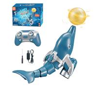 Waterproof RC Dolphin Toy - High Simulation Remote, Control With Ball Rotation And Multi Direction Movement | For Kids Pool Bath Outdoor Water Play Use, Remote Dolphin Toy, Swimming Animal, Waterproof