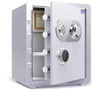 Waterproof Safe Safes and Boxes Small, All-Steel Mechanical Code Lock Disk Fireproof Anti-Theft Cash Cabinet That Can Be Fixed on The Wall, 3 Sizes for Home