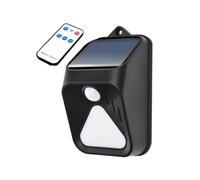 Waterproof Solar Powered Alarm Light Siren Remote Control Motion Detector Strobe Alarm Pet for Yard Outdoor Security