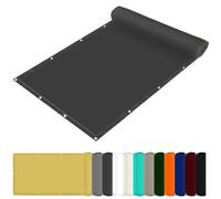 Waterproof Sun Shade Sail 150 x 230 cm Tissu Polyester UV Protection avec Oeillets Toiles D'Ombrages pour Patio Paravent Et Bâche, Gris Foncé