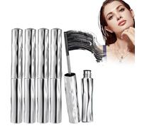 Waterproof & Sweatproof Lengthening & Curling Mascara, Chromamascara Mascara, Steel Pipe Eyelash Primer, Waterproof Quick Drying Curling Mascara (5pcs)