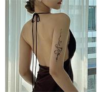 Waterproof, Sweatproof, Rub-resistant, Long-lasting, Scar-covering, Plant-based Herbal Tattoo Stickers, Snake Semi-permanent Fake Tattoos