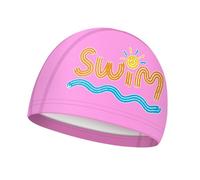 Waterproof Swim Cap - Training Headwear with Ear Protection, Bathing Hat with Cute Pattern, Swimming Practice Gear for Training Workout Shower Spa, Vacation Beach Lake, for River Water Park Fun