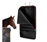 Waterproof Tack Bag, Horse Bridle Tote, Hook Organizer, Handle Carrier for Trainers, Travel, Trail Riding, Training, Show Jumpers, Barn, Rails, Reins, Riding Boots, 25.98x14.96x2.95 inches