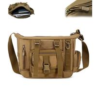Waterproof Tactical Military Multi-Pocket Crossbody Bag Shoulder Bag Bag Belt Sling Bags Laptop for Working Hunting Camping (A)
