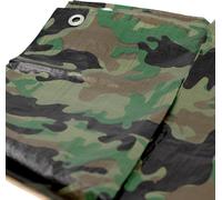 Waterproof Tarpaulin Cover and 1 Image Magnet 1.5 x 6 m,Fabric Tarpaulin with Eyelets for Outdoor and Garden Wood Camping Survival Equipment Construction Tarpaulin Wooden Tarpaulin