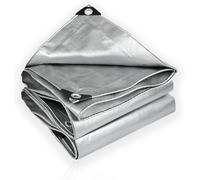 Waterproof Tent Tarpaulin with Eyelets 2 x 3 m Tent Tarpaulin with Eyelets Multipurpose Fabric Hail Protection for Garden Furniture Truck
