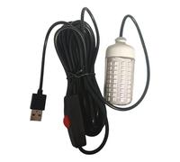 Waterproof Underwater Fishing Light - 8W USB Port Spotlight 5-meter Cable | Waterproof 16.4ft Cable Fish Light for Squid, Bonito, Night, Boat, Lake, Saltwater,