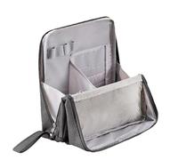 Waterproof Vertical Makeup Travel Bag, Portable Cosmetic Organizer for Toiletries, Large Capacity Storage for Women Men Vacation Home Business, Lightweight Construction, 9.06x8.66 in