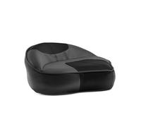 Waterside Siège de bateau Casting Boat Seat - Dark Series, Siège Stand Up pour bateaux, compact et rembourré, imperméable, facile d'entretien, ergonomique, noir, idéal pour bateaux de pêche et petits