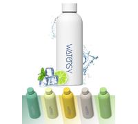 WATERSY Gourde Isotherme en acier Inoxydable pour Enfants 500 ml - Dopper Thermos Bouteille thermos sport Étanche 24 heures au froid, Blanc