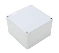 Watertight Junction Box IP67 | 200x200x130mm ABS Electrical Enclosure with Mounting Plate | Universal Outdoor Project Case for DIY/Solar/Security Systems
