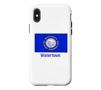 Watertown, Drapeau du Dakota du Sud, Souvenir des États-Unis Coque pour iPhone X/XS