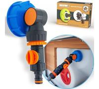 Watertwin Adaptateur pour réservoir d'eau pour camping-car, accessoire pour bouchon de réservoir d'eau pour caravane, avec double raccord Gardena (adaptateur pour bouchon de réservoir IG60 gros filet)