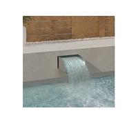 Waterval met LED's 30x34x14 cm roestvrij staal 304148874