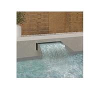 Waterval met LED's 60x34x14 cm roestvrij staal 304148878