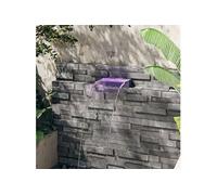 Déversoir pour Cascade avec LED RVB Acrylique 30 cm Cascade de Jardin vidaXL