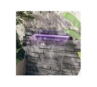 Déversoir pour Cascade avec LED RVB Acrylique 30 cm Cascade de Jardin vidaXL