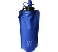 WaterWell™ Bouteille d’Eau Pliable de Voyage Compressible - Purifie l’Eau en Éliminant 99,9% des Bactéries et Parasites Hydriques. La Paille Ultra Filtration Filtre 1000 litres d’Eau Douce.