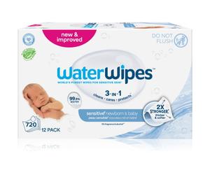 WaterWipes Baby Wipes 12 Pack lingettes douces pour bébé 12x60 pcs