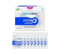 WaterWipes HydroCool Lingettes Rafraîchissantes XL, Nettoyantes pour le Corps, Effet Frais Instantané, Élimine Odeurs et Transpiration, Idéales pour le Sport & les Voyages, 64 Lingettes (8 Paquet)