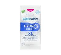 WaterWipes HydroCool Lingettes Rafraîchissantes XL, Nettoyantes pour le Corps, Effet Frais Instantané, Élimine Odeurs et Transpiration, Idéales pour le Sport & les Voyages, 18 Lingettes (1 Paquet)