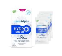 WaterWipes HydroCool Lingettes Rafraîchissantes XL, Nettoyantes pour le Corps, Effet Frais Instantané, Élimine Odeurs et Transpiration, Idéales pour le Sport & les Voyages, 54 Lingettes (3 Paquet)