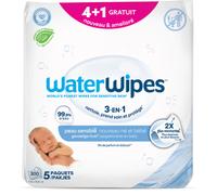Waterwipes Lingettes 4x60 Pièces + 1x60 Pièces Gratuit