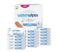 WaterWipes Peau Sensible+ Lingettes Nouveau-Né et Bébé, 18 Paquets